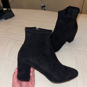 Black ankle booties size 8